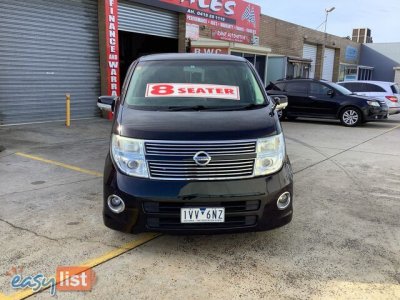 2008 Nissan Elgrand ME51 HIGHWAYSTAR People Mover Automatic