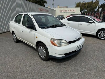 1999 Toyota Echo NCP12R White 5 Speed Manual Sedan
