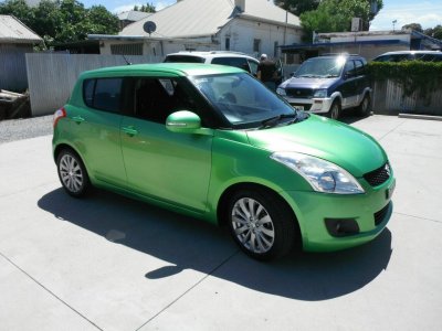 2013 Suzuki Swift FZ MY13 GLX Green 4 Speed Aut...