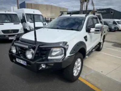 2014 Ford Ranger WILDTRAK 4x4 White 6 Speed Automatic Double Cab