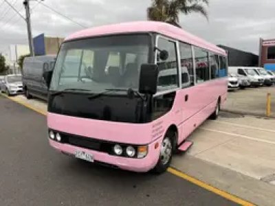 2002 Mitsubishi Rosa LWB 19 SEATER BUS Pink Passenger Bus RWD