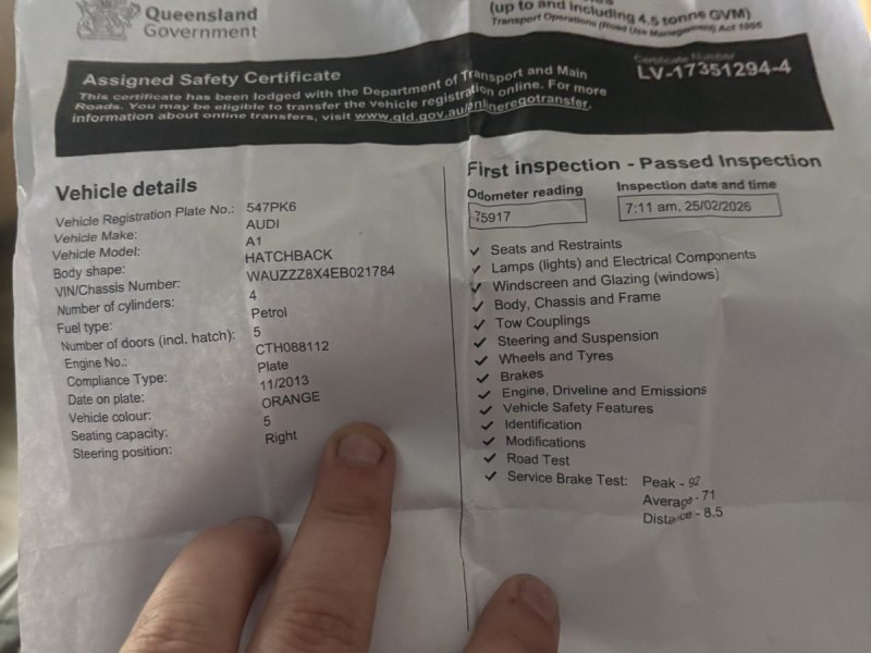 2013 Audi A1 sportback 1.4l tfsi ambition 8x my14 Petrol AMT