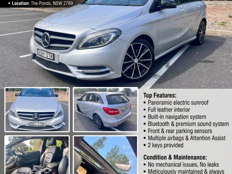2013 Mercedes-Benz B200 B250 Petrol Automatic