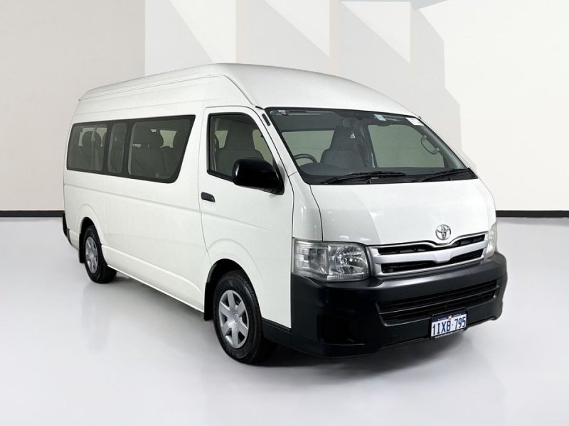 2012 Toyota HIACE KDH223R MY12 UPGRADE COMMUTER 4 SP AUTOMATIC